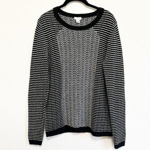 J Crew Merino Wool Blend Essential Sweater Size Large Minimalist Classic Neutral